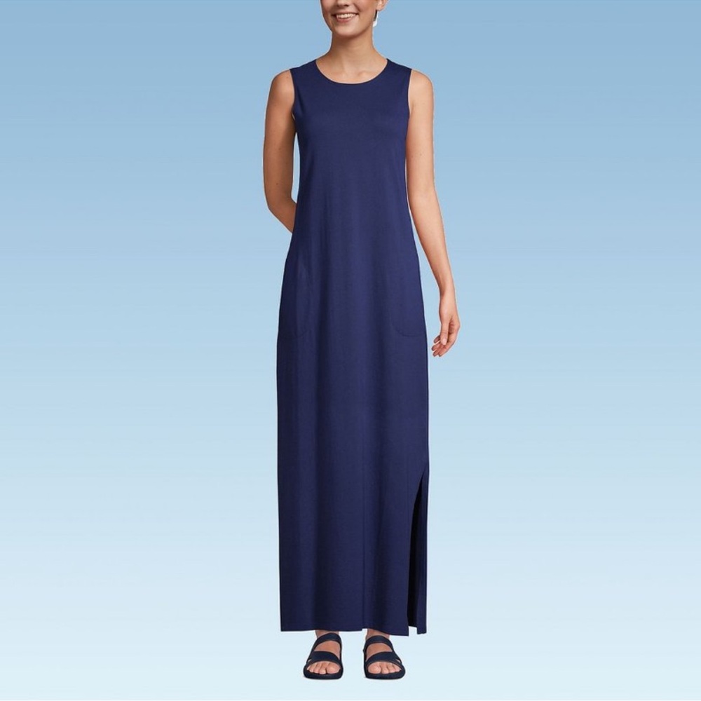 Land's End Cotton Sleeveless Maxi Dress